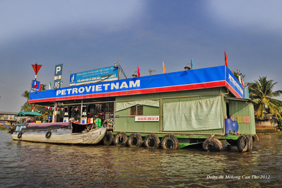 Can Tho dans le delta du Mkong, Viet-Nam