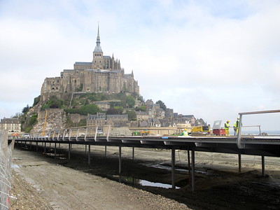 Les travaux du Mont Saint-Michel avancent!