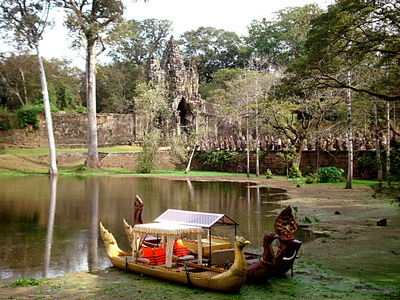 Aux abords d'Angkor Thom, au Cambodge