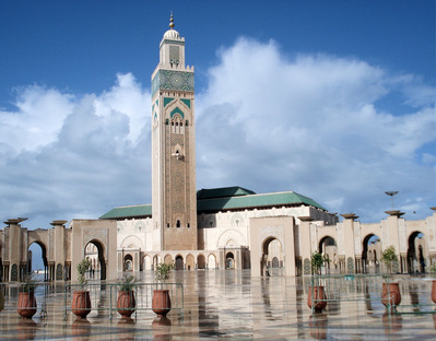 La mosquée Hassan II à Casablanca au Maroc -- 04/03/11