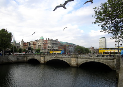 O'Connell bridge in Dublin