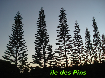 Paysages de l'île des Pins en Nouvelle Calédonie