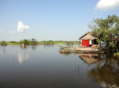 Découverte d'un Village flottant sur Tonle Sap au Cambodge -- 07/01/13
