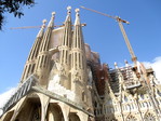 Travaux de la Sagrada Familia à Barcelone